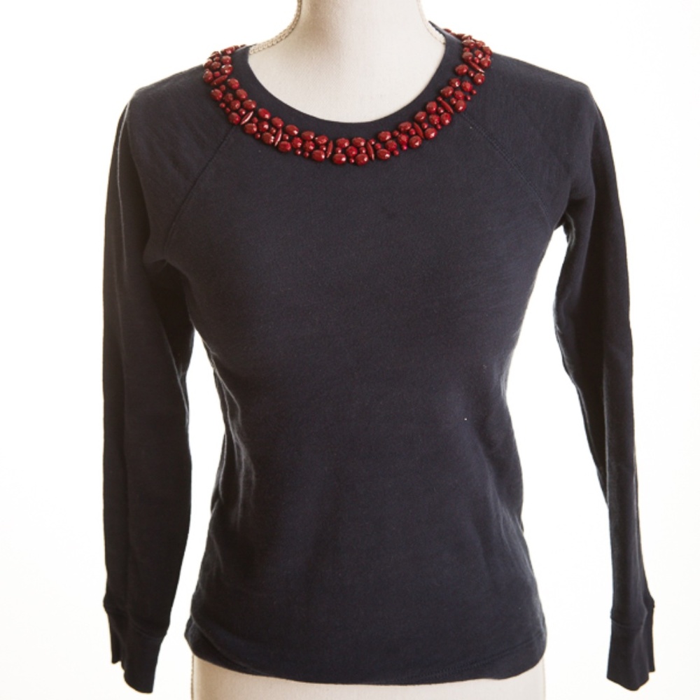 J Crew Embellished Sweatshirt